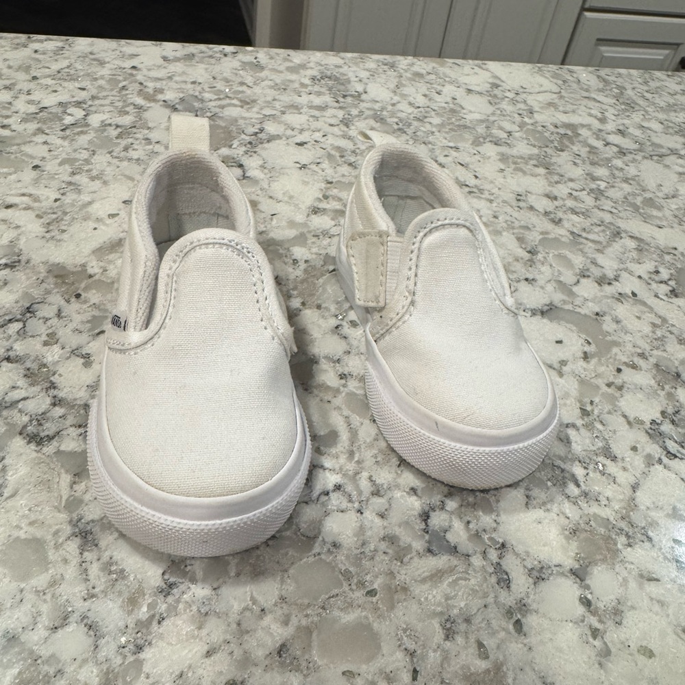 Van’s Classic White Kids Slip-On Shoes